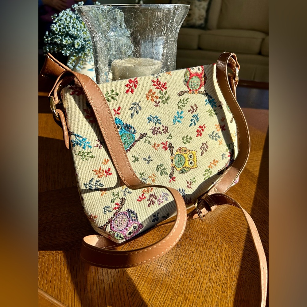 Sainty Owl Tapestry Purse